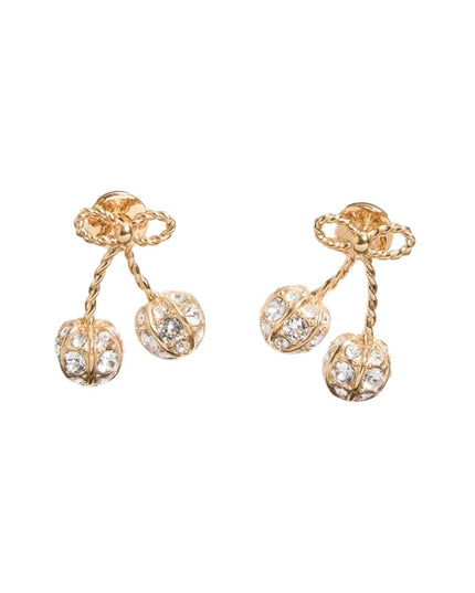 "CHERRYFIC" EARRINGS WITH RHINESTONES