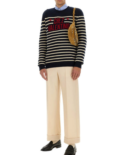 "CHEZ VALENTINE" WOOL SWEATER