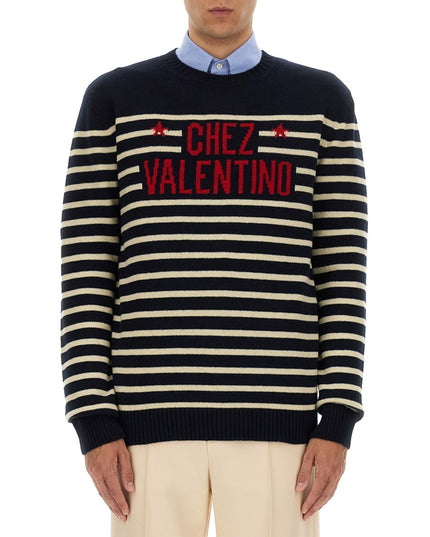 "CHEZ VALENTINE" WOOL SWEATER