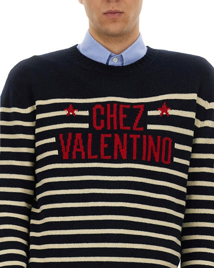"CHEZ VALENTINE" WOOL SWEATER