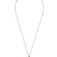 CHEZ VALENTINO METAL AND ENAMEL NECKLACE