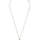 CHEZ VALENTINO METAL AND ENAMEL NECKLACE