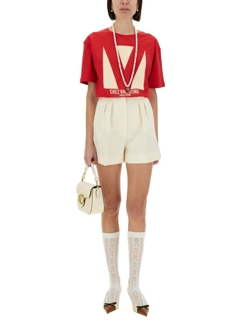 "CHEZ VALENTINO" PRINT T-SHIRT