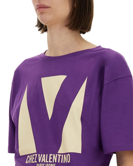 "CHEZ VALENTINO" PRINT T-SHIRT