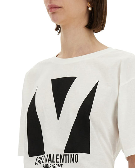 "CHEZ VALENTINO" PRINT T-SHIRT