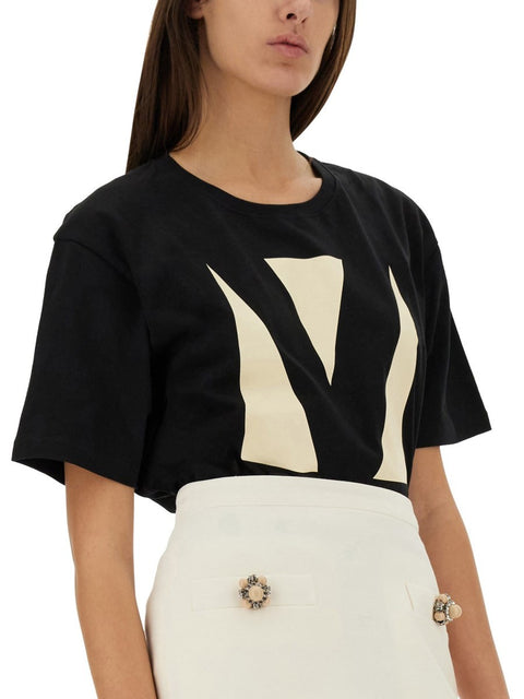 "CHEZ VALENTINO" PRINT T-SHIRT