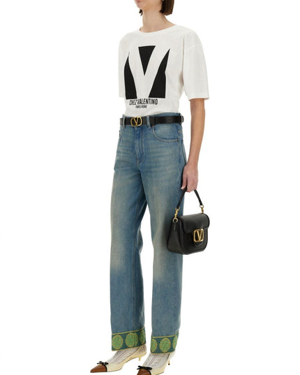 "CHEZ VALENTINO" PRINT T-SHIRT