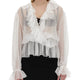 CHIFFON BLOUSE WITH RUFFLES