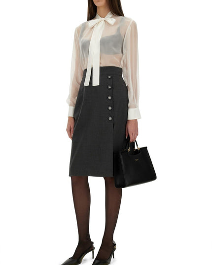 CHIFFON SHIRT WITH BOW