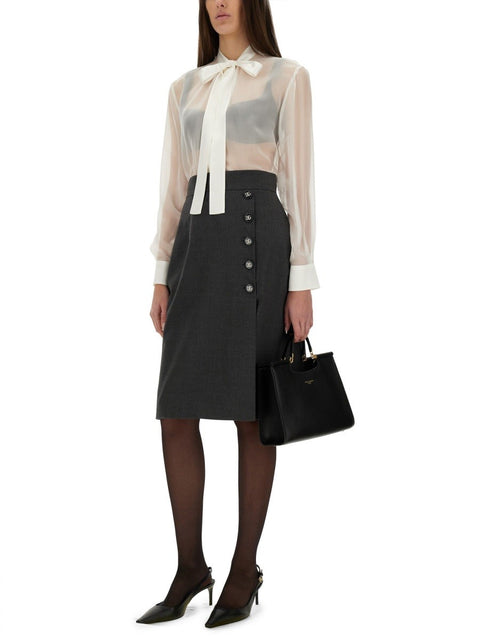 CHIFFON SHIRT WITH BOW