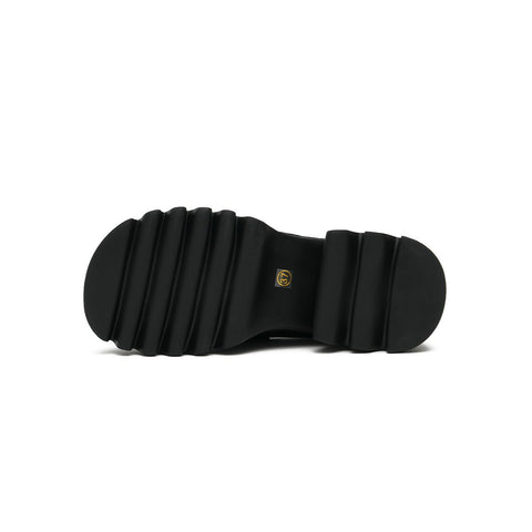 Chunky Heel Platform Loafers - ModeEcho