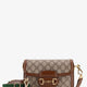 Coated canvas Gucci Horsebit 1955 crossbody bag with GG Supreme motif