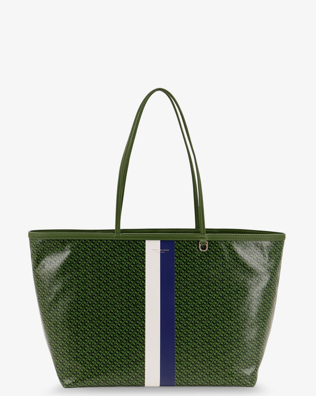 Coated canvas The Racer Tote shoulder bag with all-over logo