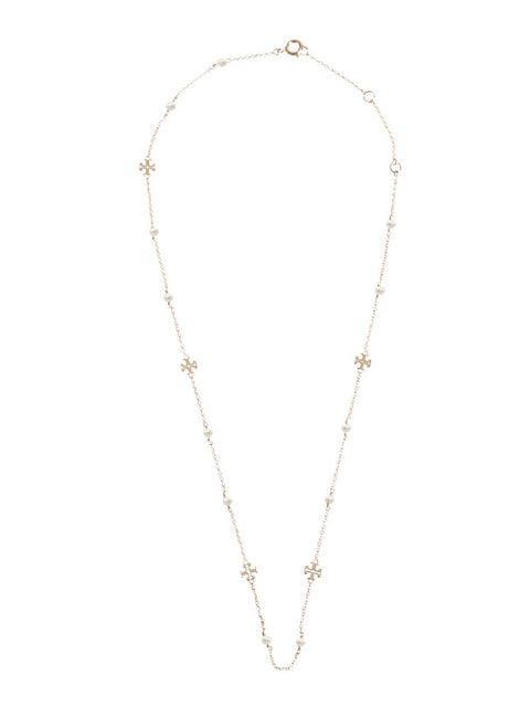 COLLANA "KIRA" CON LOGO E PERLE