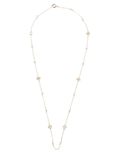 COLLANA "KIRA" CON LOGO E PERLE