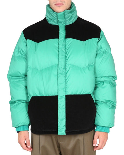 COLOR-BLOCK DOWN JACKET