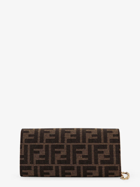 Continental With Chain Baguette FF jacquard fabric crossbody bag