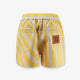 Cotton and linen shorts