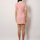 Cotton and silk blend short dress with all-over FF motif
