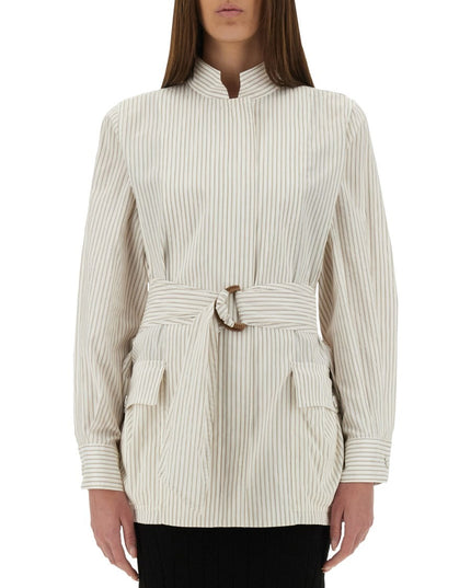 COTTON AND SILK BLOUSON