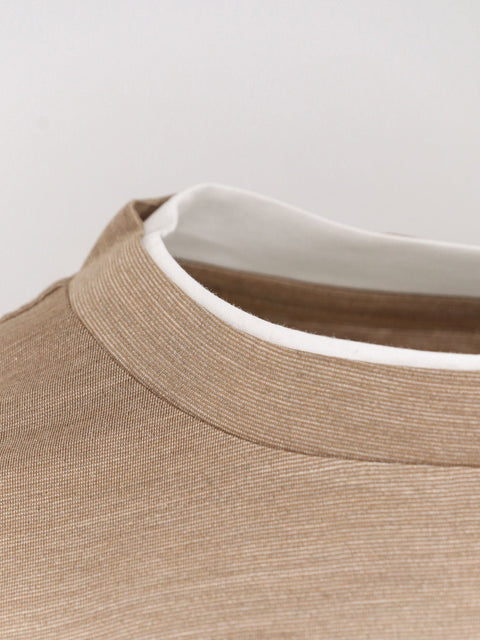 Cotton and silk T-shirt