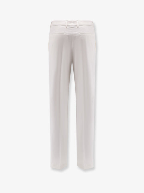 Cotton and silk trousers
