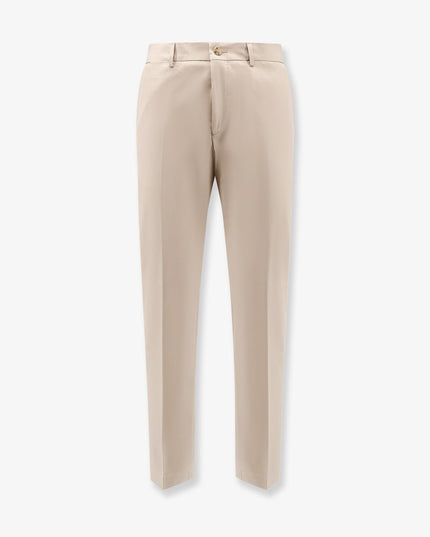 Cotton and silk trousers