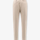 Cotton and silk trousers