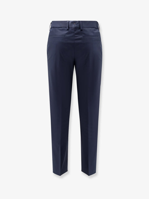 Cotton and silk trousers