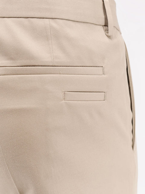 Cotton and silk trousers