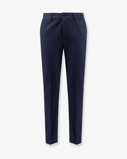 Cotton and silk trousers