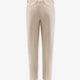 Cotton and silk trousers