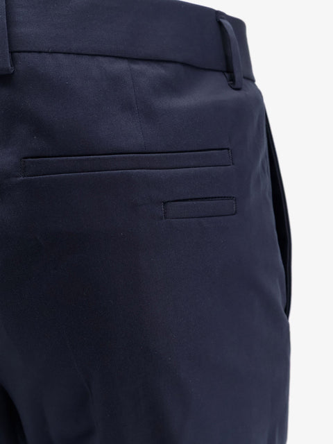 Cotton and silk trousers
