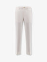 Cotton and silk trousers