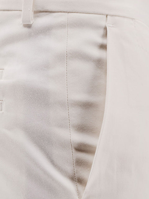 Cotton and silk trousers
