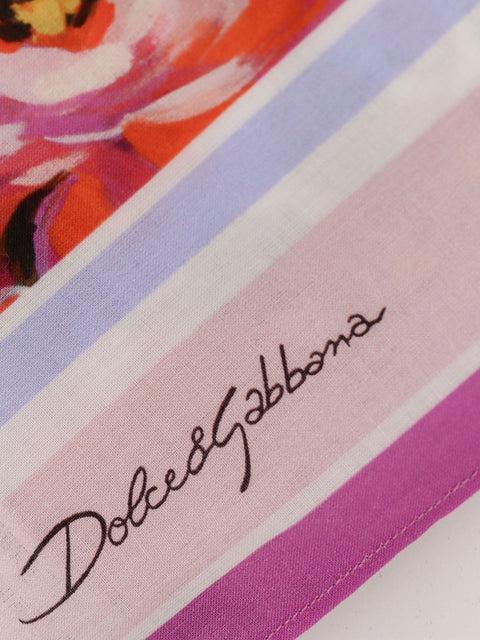 Cotton beach wrap with floral print
