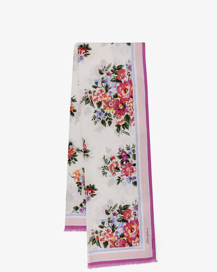 Cotton beach wrap with floral print