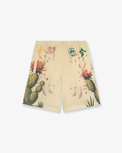 Cotton bermuda shorts with Cactus print