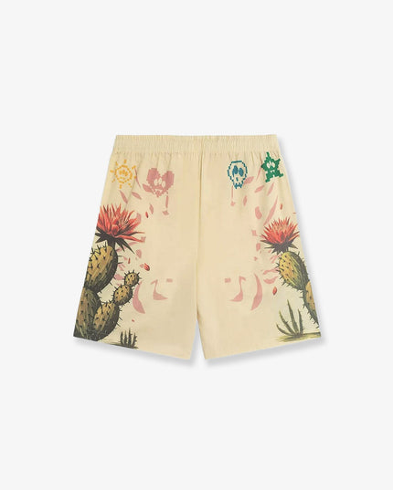 Cotton bermuda shorts with Cactus print