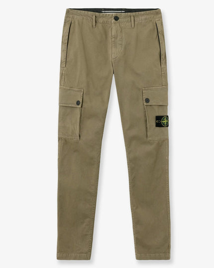 Stone Island | Regular-Fit-Cargohose aus Baumwollmix | Militärgrün | Herren
