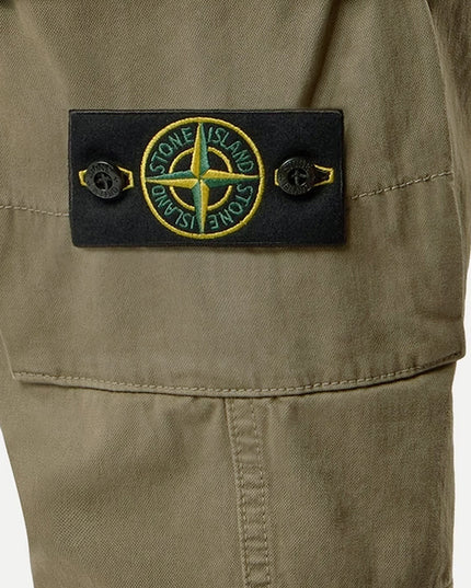 Stone Island | Regular-Fit-Cargohose aus Baumwollmix | Militärgrün | Herren