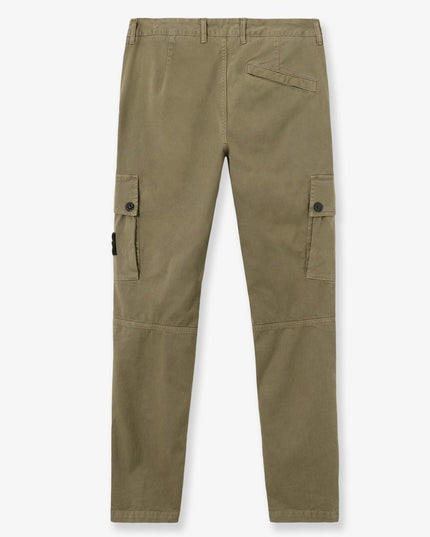 Stone Island | Regular-Fit-Cargohose aus Baumwollmix | Militärgrün | Herren