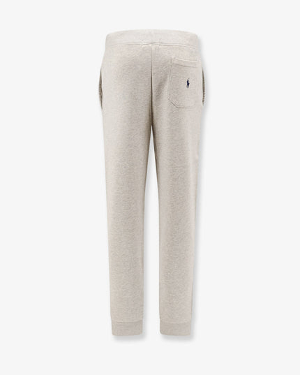 Cotton blend jogging trousers with side logo print