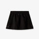 Cotton blend midi skirt with floral sequin and crystal details