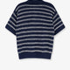 Cotton blend polo shirt with bouclé effect