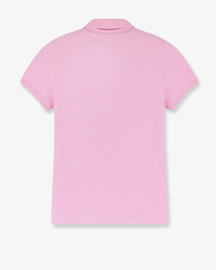 Cotton blend polo with embroidered logo