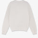 Cotton blend sweater with embroidered logo on the front