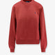 Cotton blend sweater with embroidered logo on the front