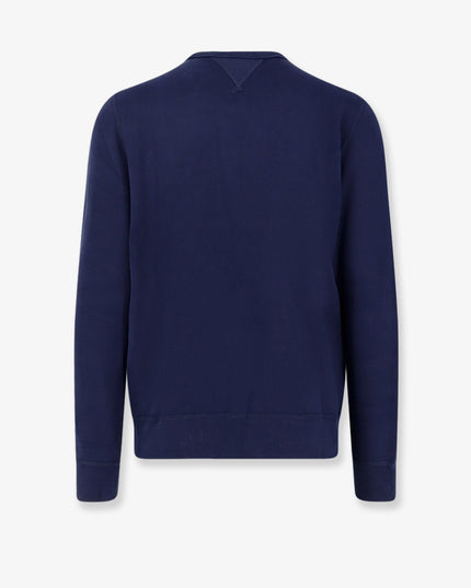 Cotton blend sweater with logo