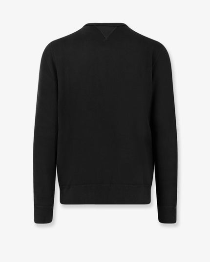 Cotton blend sweater with logo